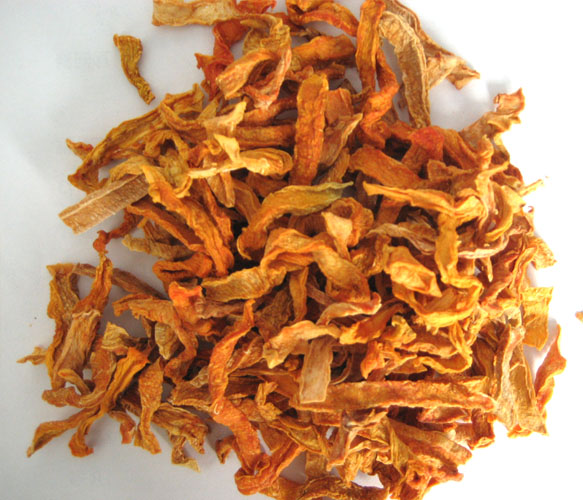 dehydrated pumpkin strip