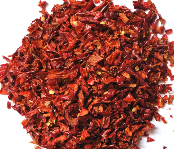 dehydrated red bell peppers