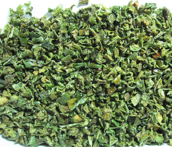 dehydrated green bell peppers